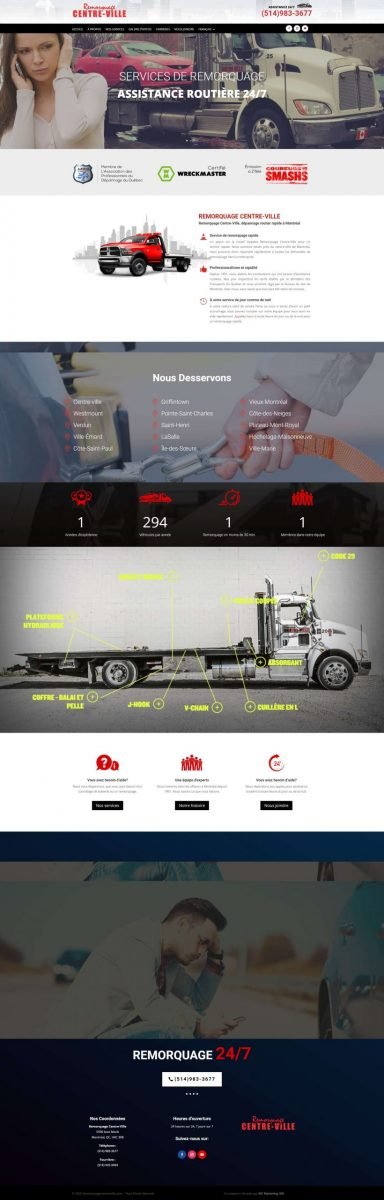 towing company website design scaled
